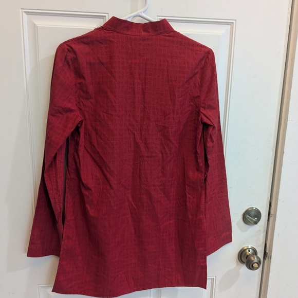 Shanghai Tang Silk Blend Tunic Top - Picture 5 of 6